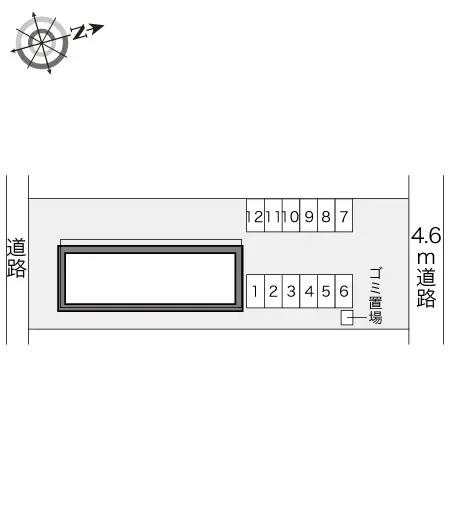 ★手数料０円★太田市下田島町　月極駐車場（LP）